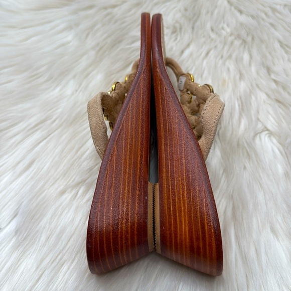 JOHNNY WAS Mother Of Pearls Wedge Sandals - Picture 6 of 12